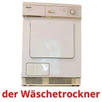 der Wäschetrockner cartões com imagens