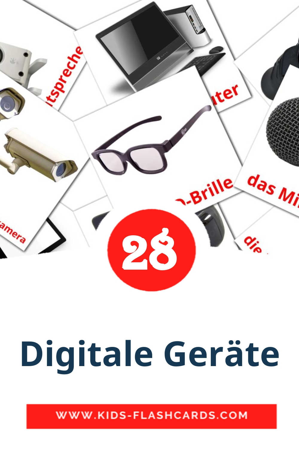 29 Digitale Geräte Picture Cards for Kindergarden in german