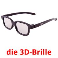 die 3D-Brille card for translate