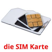 die SIM Karte picture flashcards