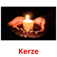 Kerze cartões com imagens