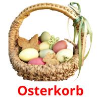 Osterkorb flashcards illustrate