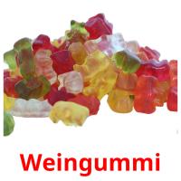 Weingummi card for translate