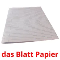 das Blatt Papier cartões com imagens