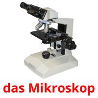 das Mikroskop card for translate