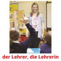 der Lehrer, die Lehrerin cartões com imagens