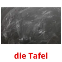 die Tafel cartões com imagens