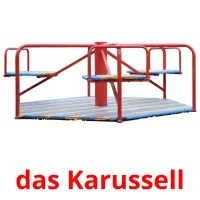 das Karussell Bildkarteikarten