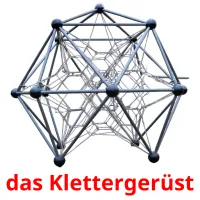 das Klettergerüst Bildkarteikarten