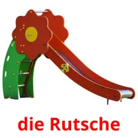 die Rutsche Bildkarteikarten