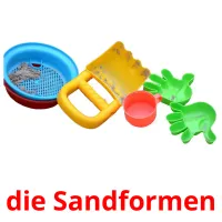 die Sandformen Bildkarteikarten