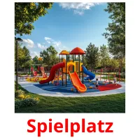 Spielplatz Bildkarteikarten