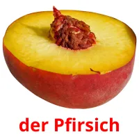 der Pfirsich picture flashcards