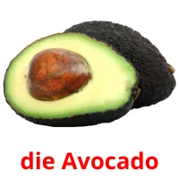 die Avocado picture flashcards