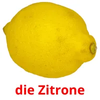 die Zitrone picture flashcards