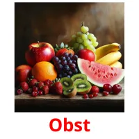 Obst picture flashcards