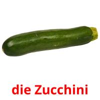 die Zucchini picture flashcards