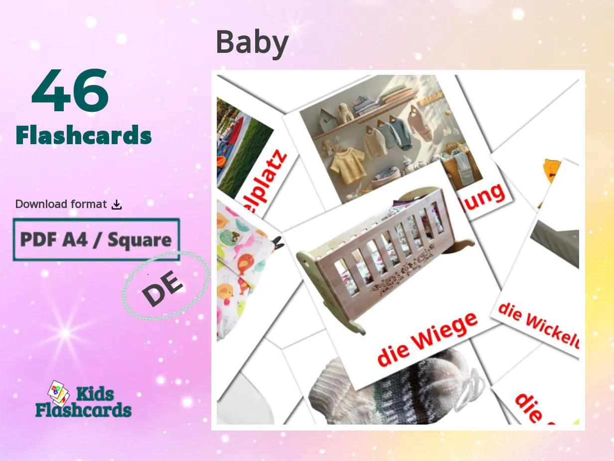 46 FREE German Baby Flashcards | PDF