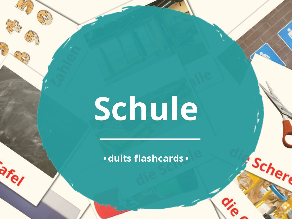 53 GRATIS School Flashcards In Het Duits | 4 Printbare PDF's