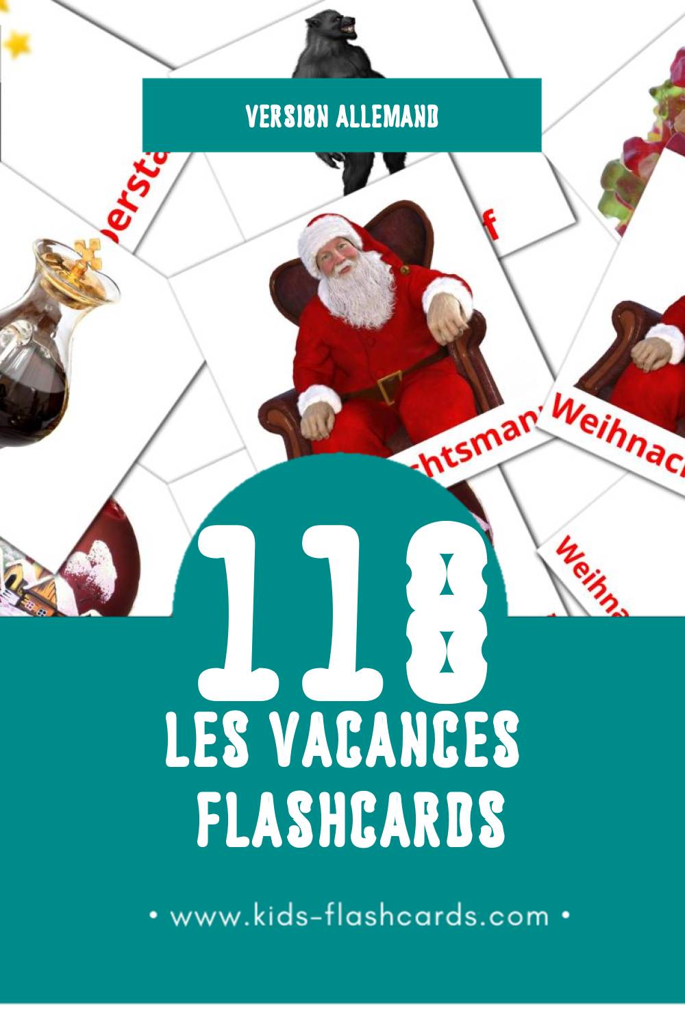 Flashcards Visual День Святого Валентина pour les tout-petits (118 cartes en Allemand)