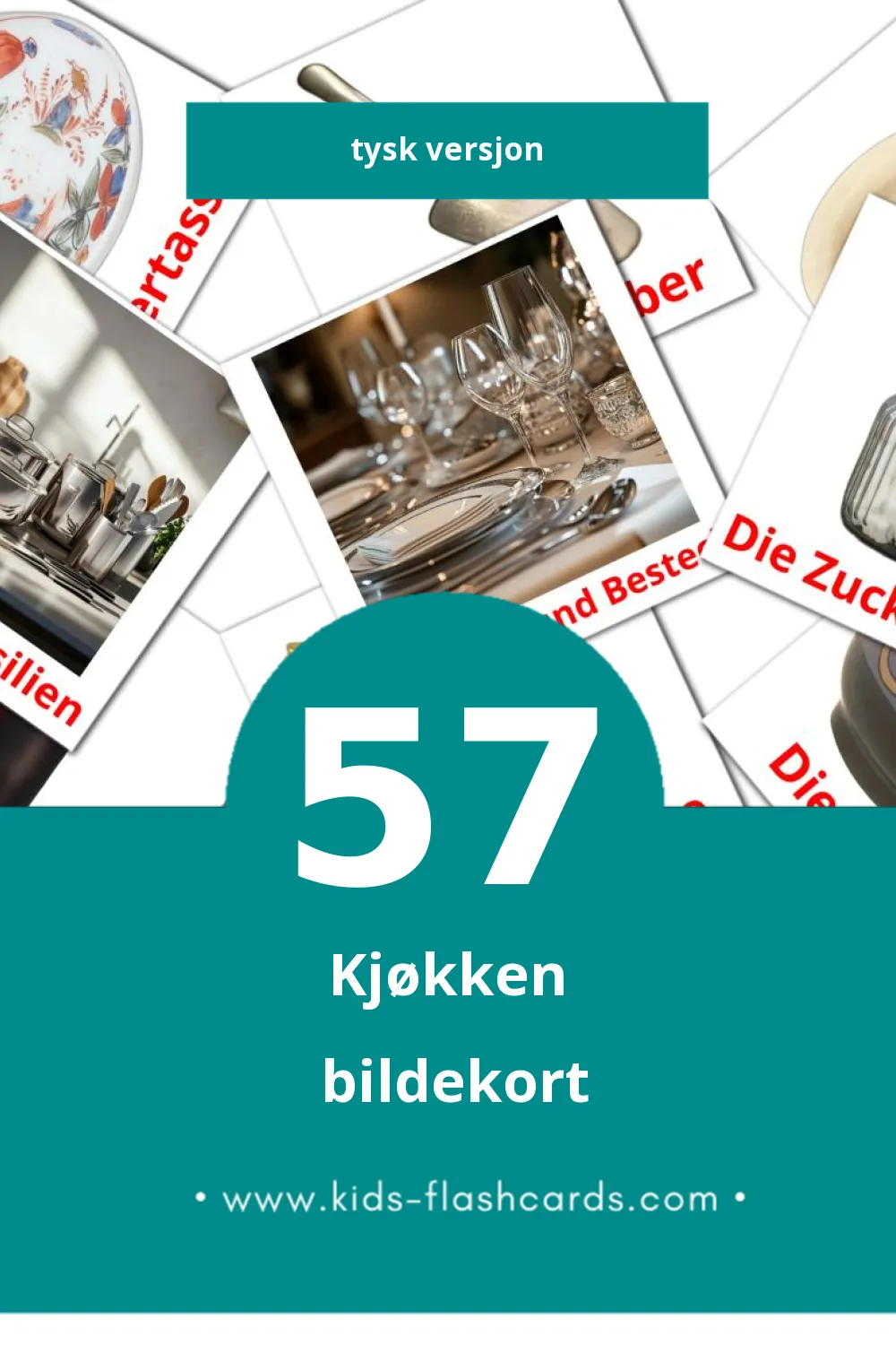 Visuelle In Der Küche bildekort for småbarn (57 kort på Tysk)