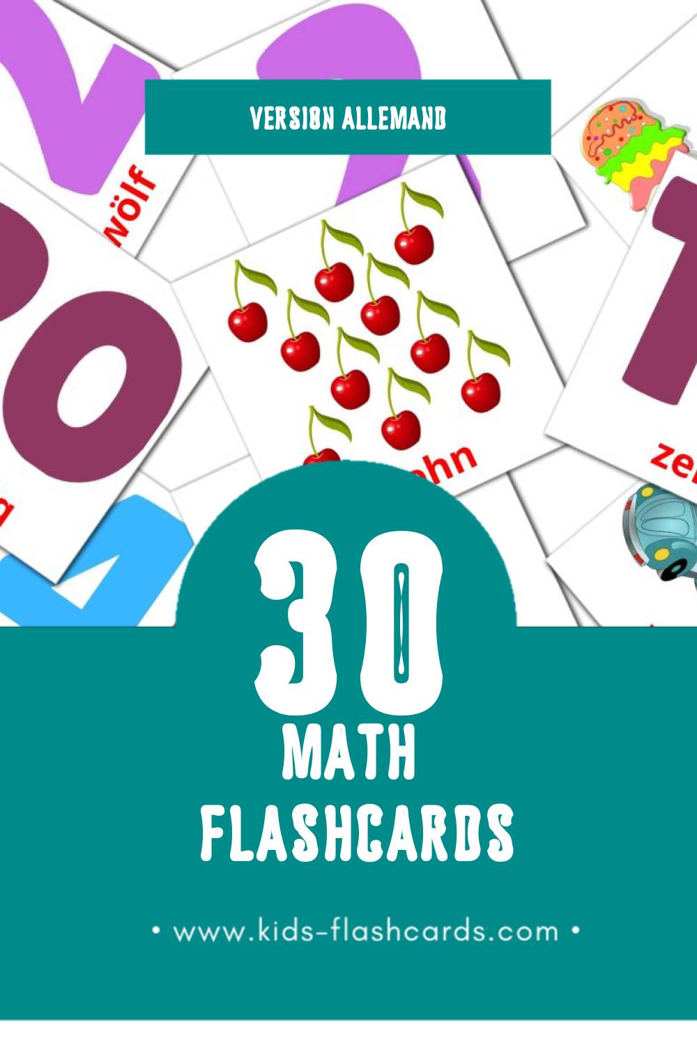 Flashcards Visual Mathematik pour les tout-petits (30 cartes en Allemand)