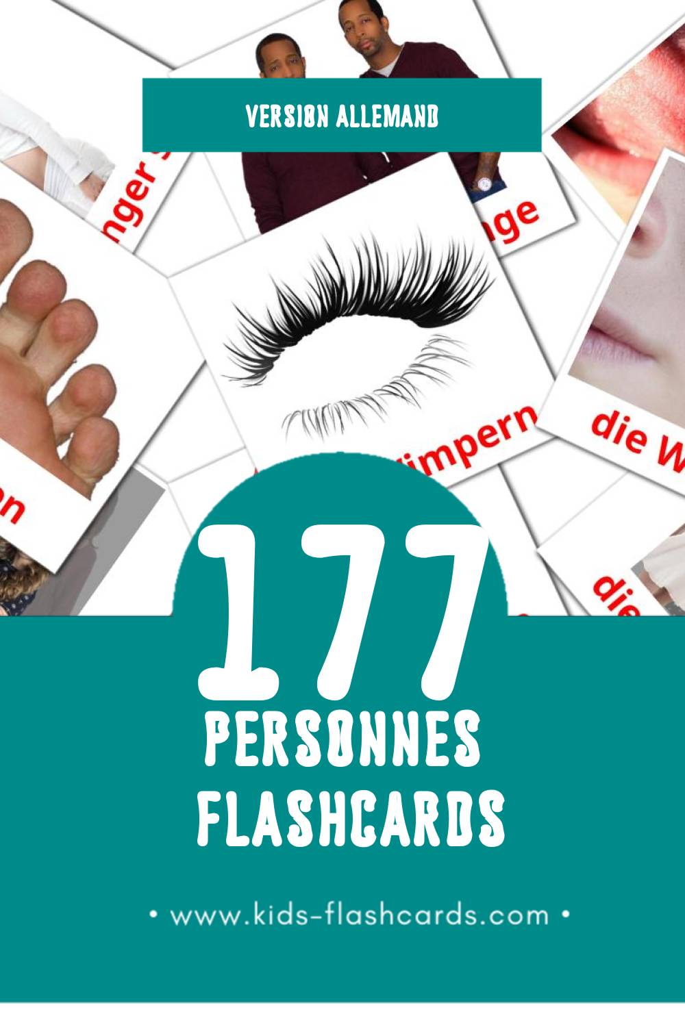 Flashcards Visual Menschen pour les tout-petits (177 cartes en Allemand)