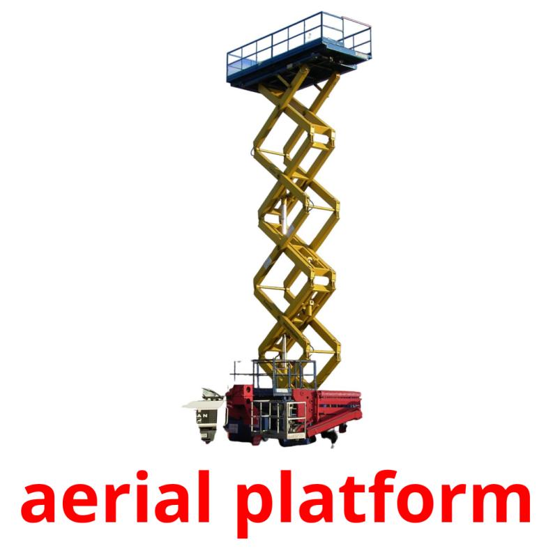 aerial platform Tarjetas didacticas