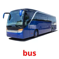 bus flashcards illustrate