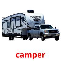 camper picture flashcards