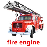 fire engine flashcards illustrate