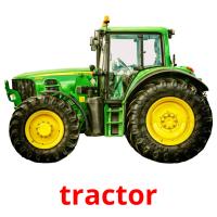 tractor Tarjetas didacticas
