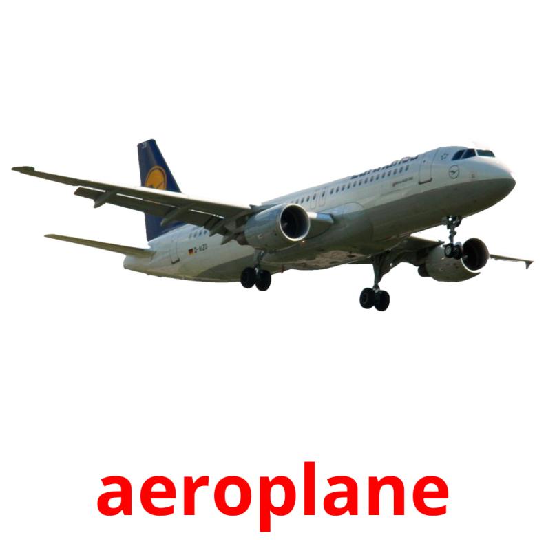 airplane picture flashcards