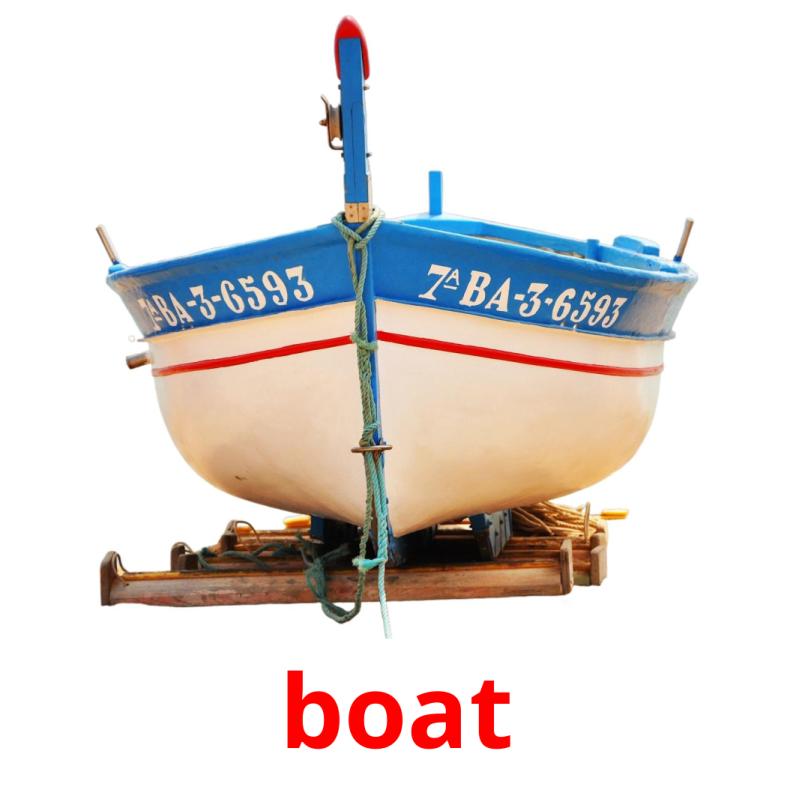 boat Tarjetas didacticas