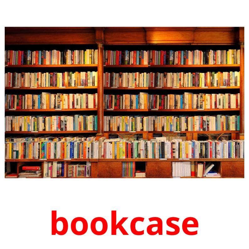 bookcase picture flashcards