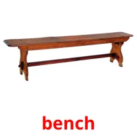 bench picture flashcards