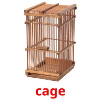 cage picture flashcards