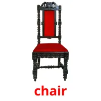 chair picture flashcards