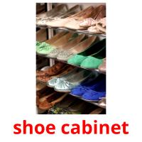 shoe cabinet flashcards illustrate
