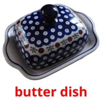 butter dish Tarjetas didacticas