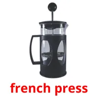 french press Tarjetas didacticas