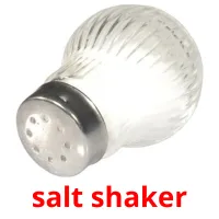 salt shaker Tarjetas didacticas