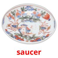 saucer picture flashcards