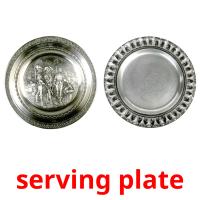 serving plate Bildkarteikarten