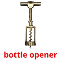 bottle opener flashcards illustrate