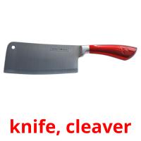 knife, cleaver card for translate
