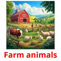 Farm animals Tarjetas didacticas