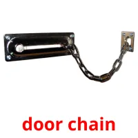 door chain flashcards illustrate