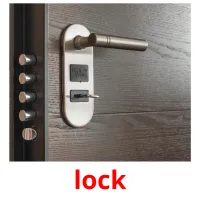 lock flashcards illustrate