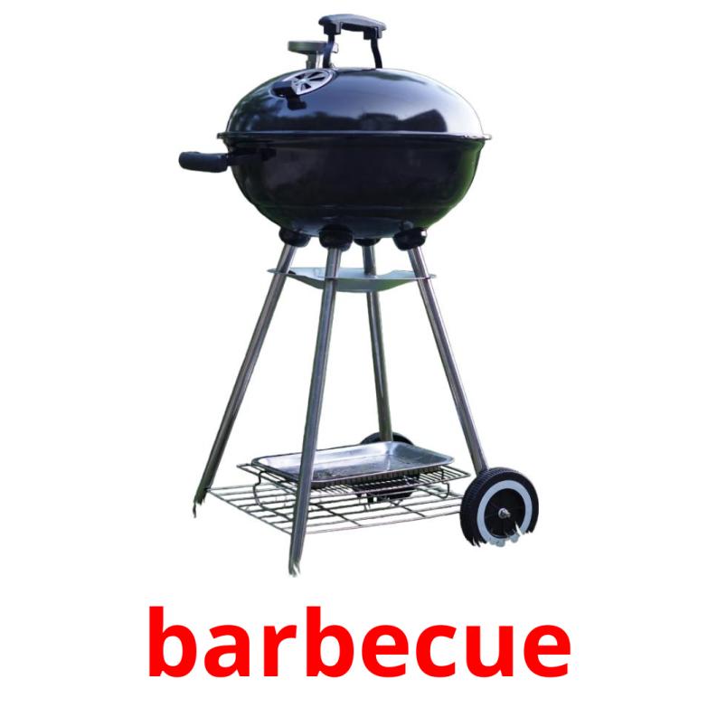 barbecue Tarjetas didacticas